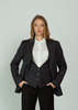 Smythe Oversized Layered Blazer - Iron - Thumbnail 3