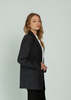 Smythe Oversized Layered Blazer - Iron - Thumbnail 4