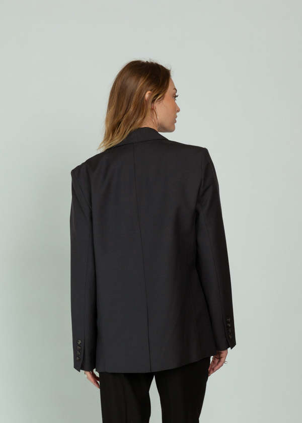 Smythe Oversized Layered Blazer - Iron