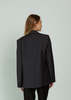 Smythe Oversized Layered Blazer - Iron - Thumbnail 5