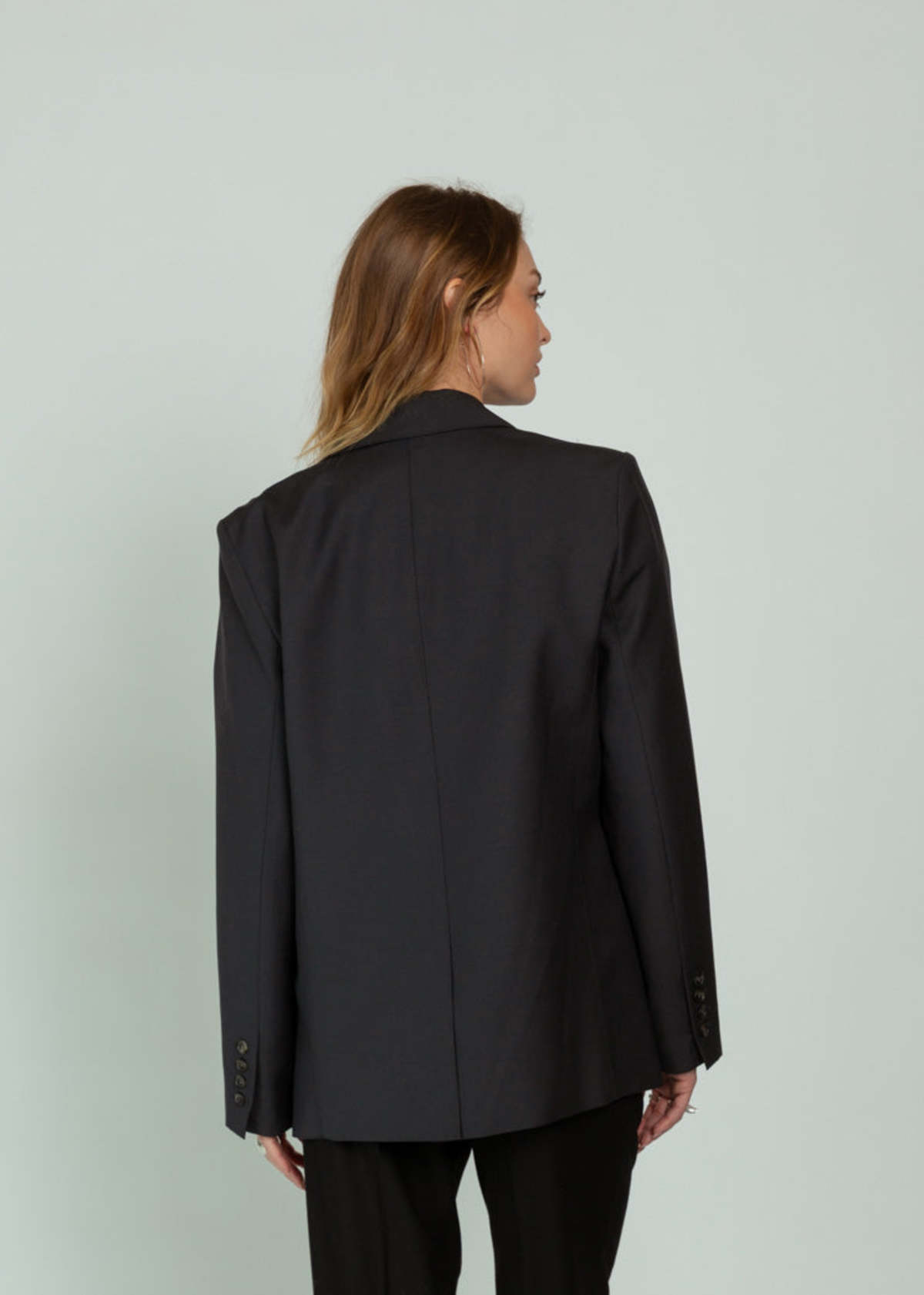 Smythe Oversized Layered Blazer - Iron - Image 5 of 5