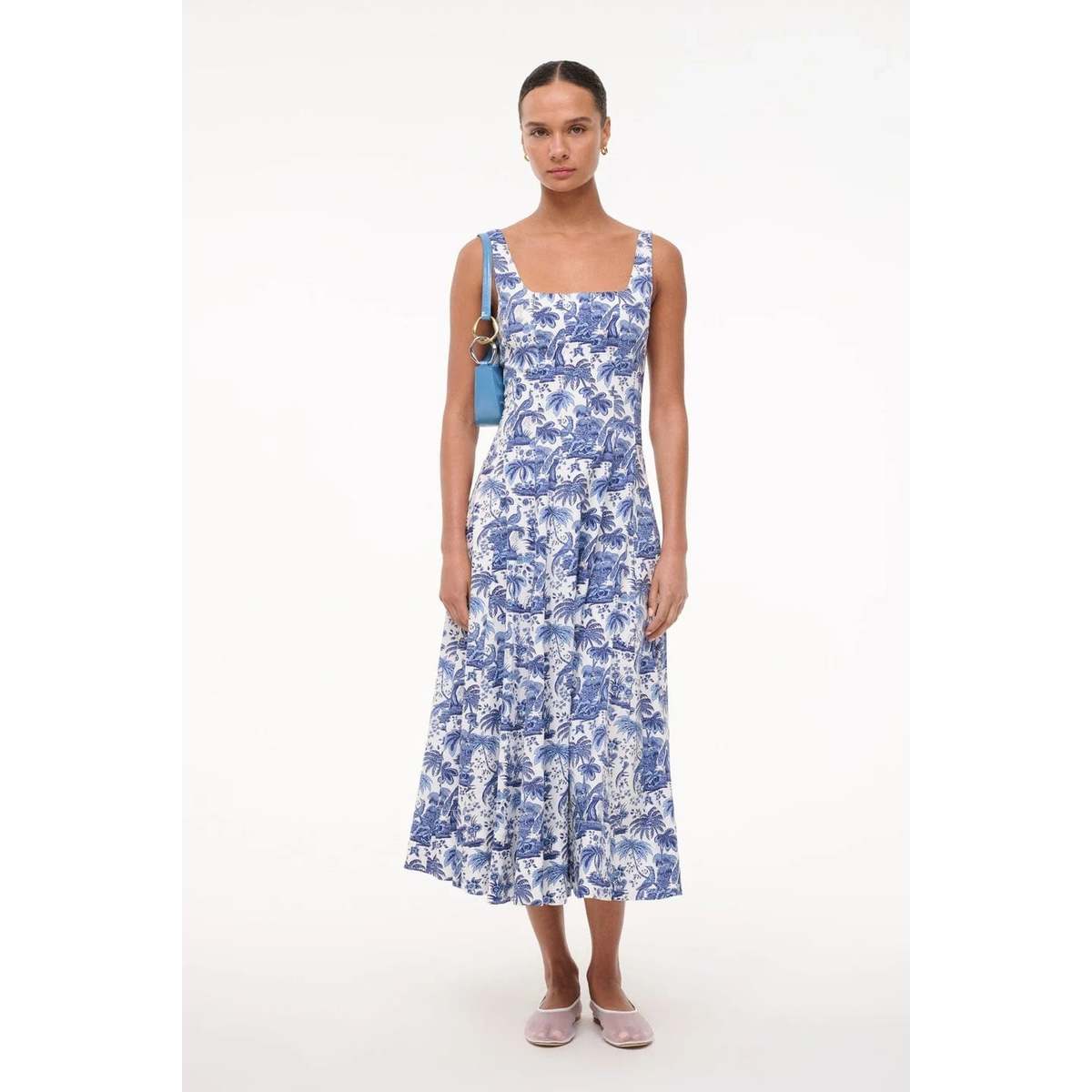Staud Wells Dress - Sky Toile - Image 1 of 5
