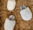 Studio Minimale Alpaca Fur Slippers - Thumbnail 1