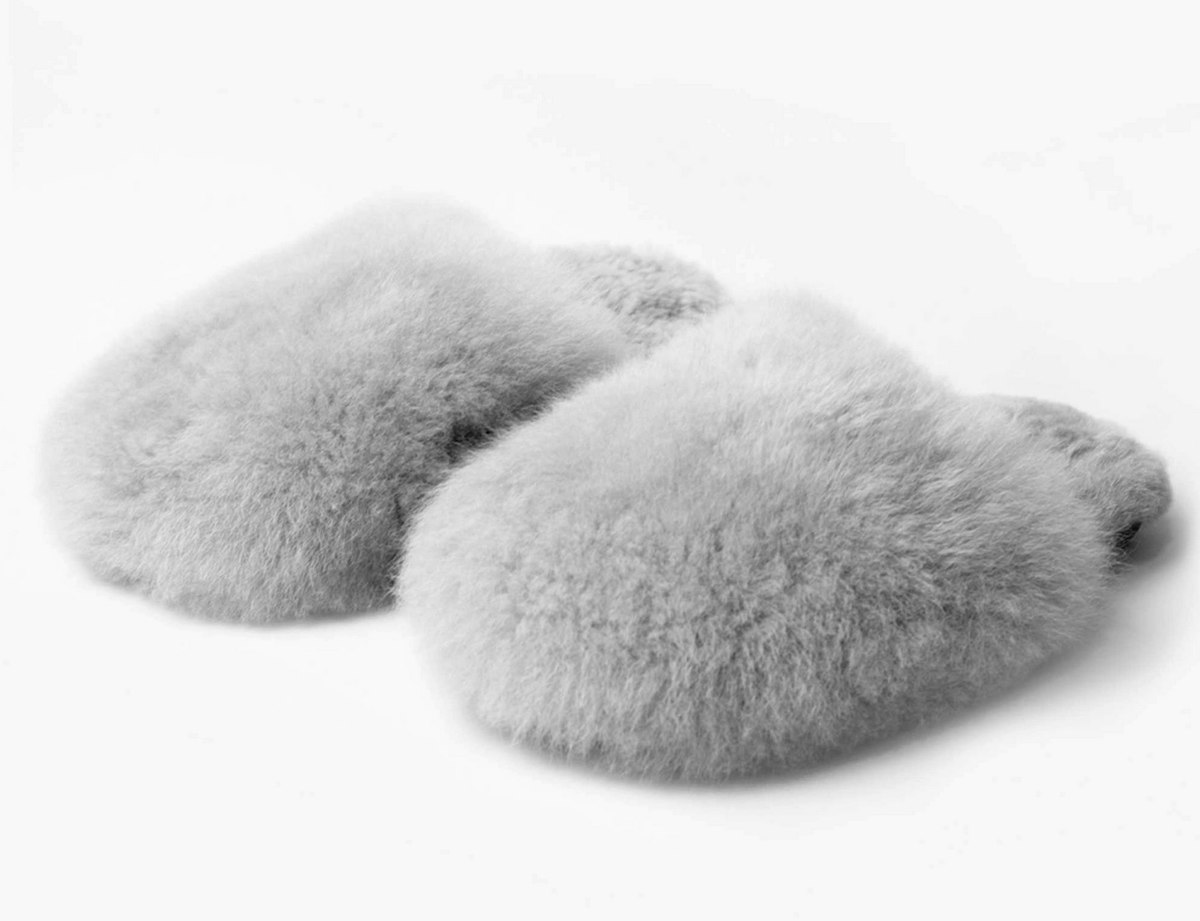 Studio Minimale Alpaca Fur Slippers - Image 2 of 4
