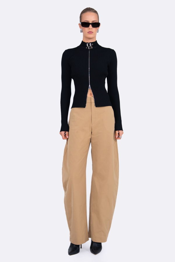 Nonchalant Label Lori Trench Trouser - Khaki