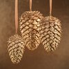 Zodax Golden Decorative Pine Cone Decorative Accessory - Thumbnail 3