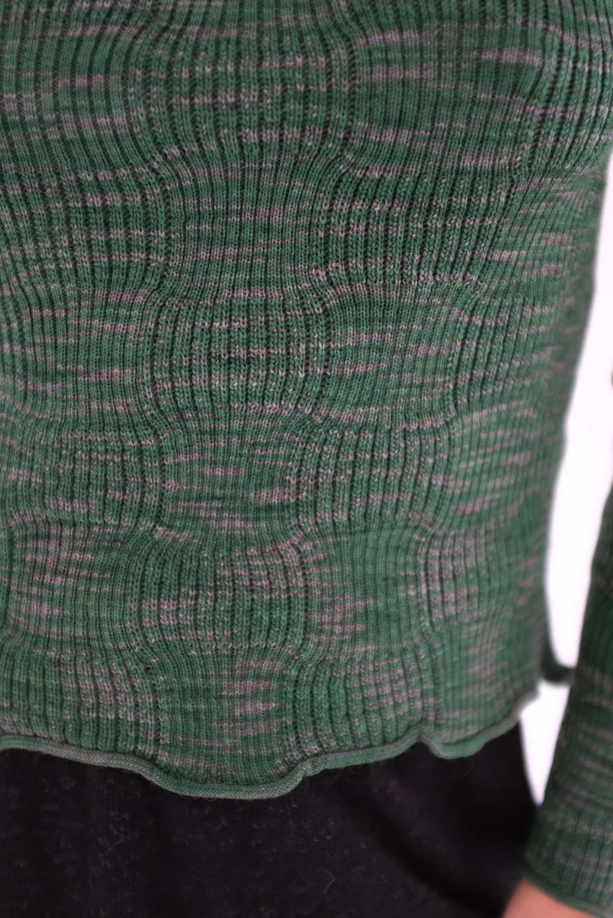 Beklina Merino Spazio Scoop Sweater - Conifer Lava - Image 2 of 5