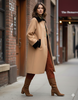 Kristinit Cocoa Deneuve Coat - Thumbnail 3