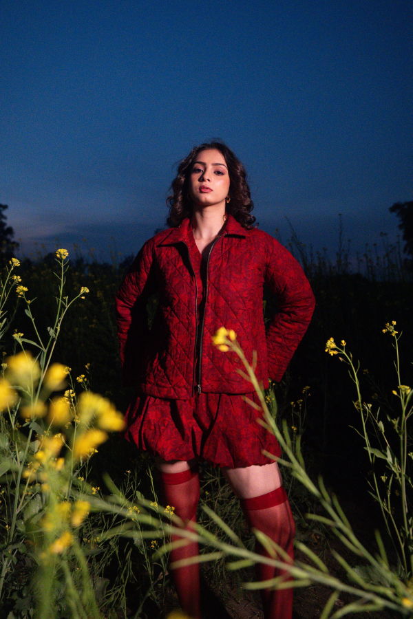 IKKIVI Ember Quilted Jacket - Red