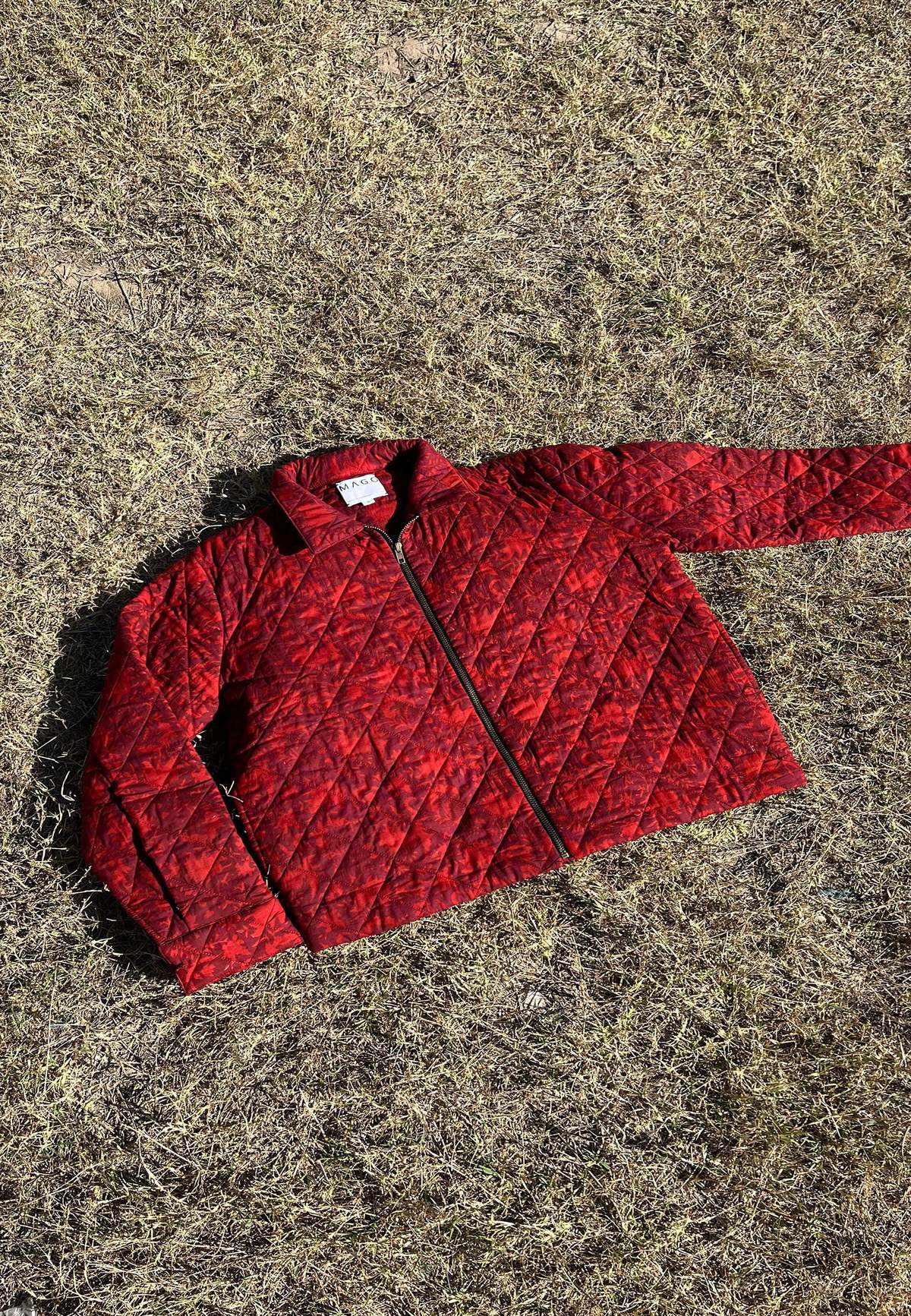 IKKIVI Ember Quilted Jacket - Red - Image 6 of 7