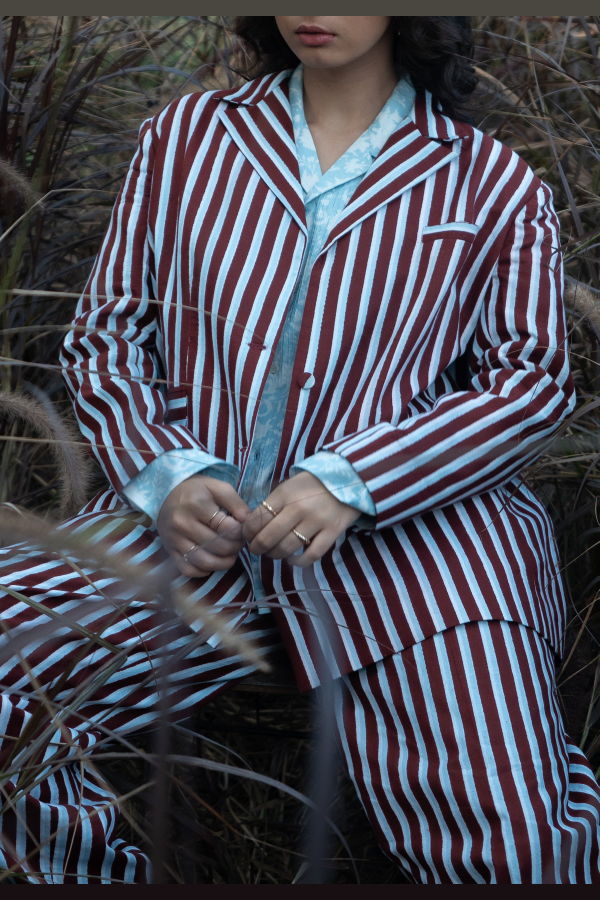 IKKIVI Kira Cuban Collar Shirt - Sky Blue