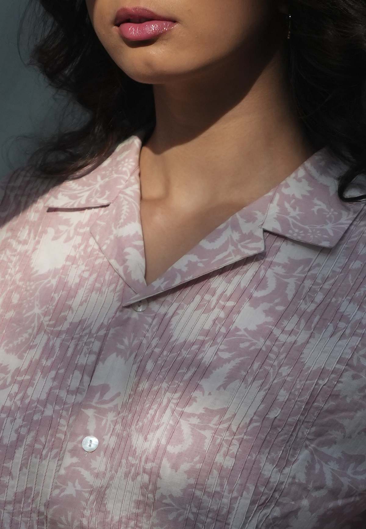 IKKIVI Kiro Cuban Collared Shirt - Blush Pink - Image 4 of 10