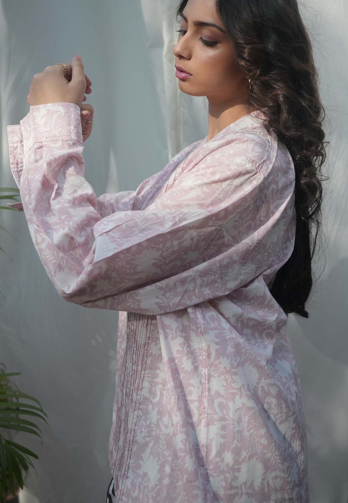 IKKIVI Kiro Cuban Collared Shirt - Blush Pink - Image 5 of 10