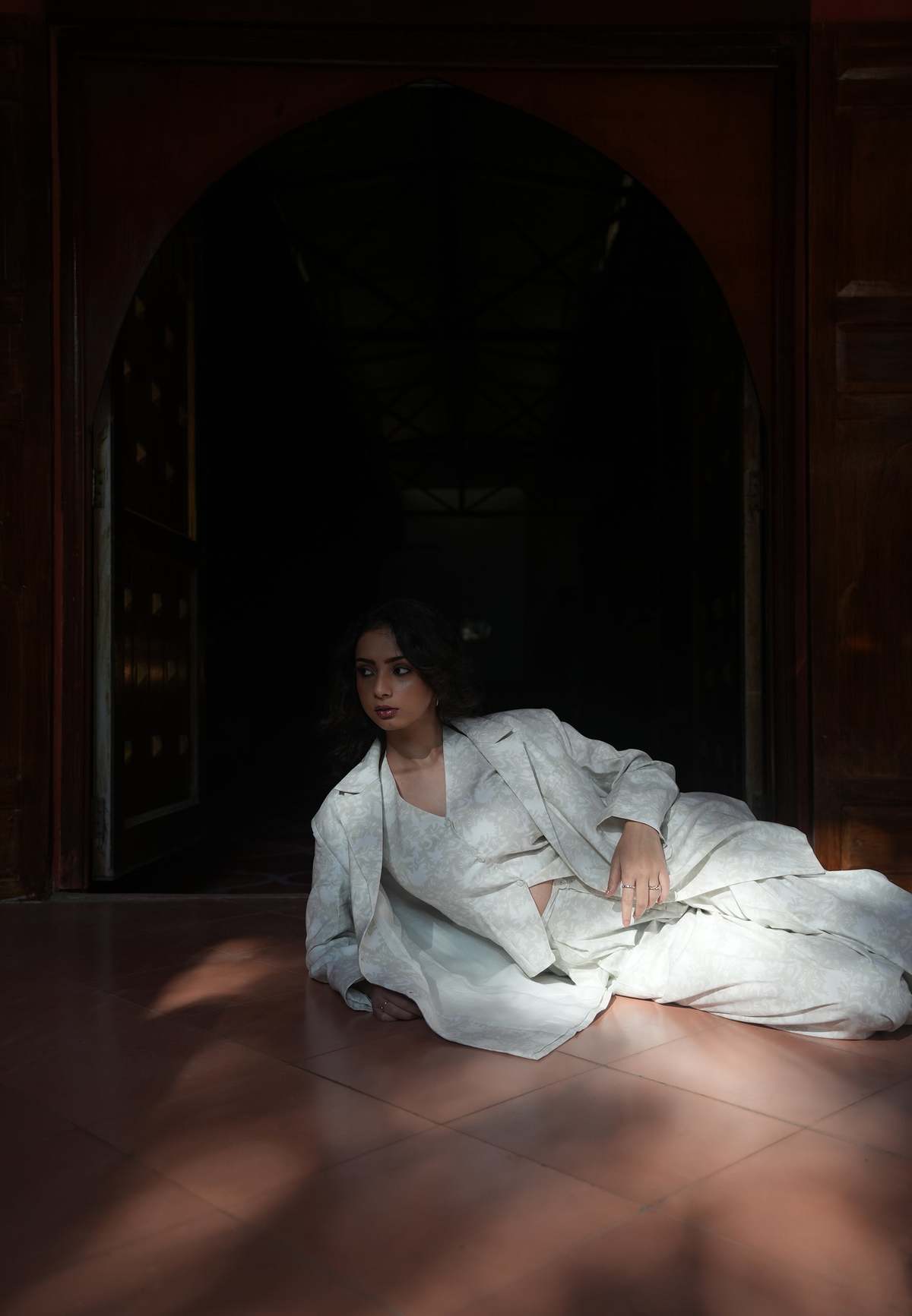 IKKIVI Noer Waistcoat - Off-White - Image 6 of 7