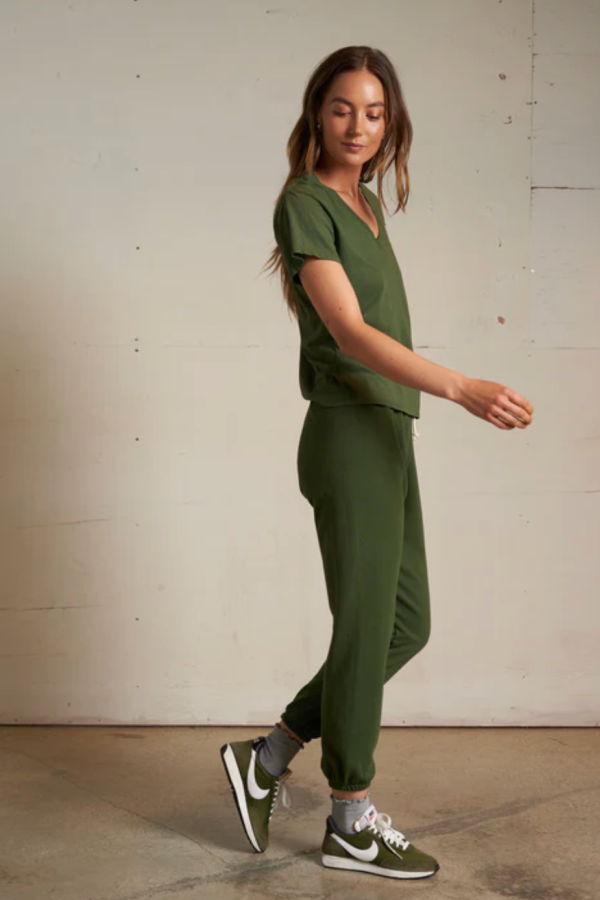 PERFECTWHITETEE Johnny French Terry Jogger Sweatpants - Fern Green