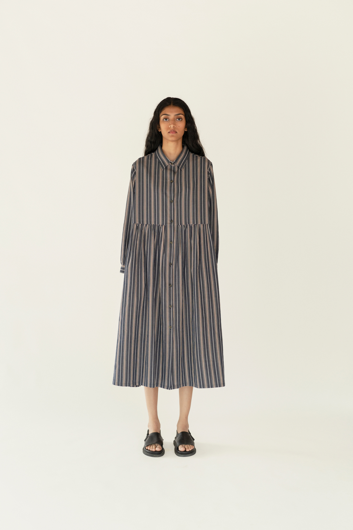 Runaway Bicycle Saul Dress - Indigo - Image 1 of 4