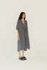 Runaway Bicycle Irene Dress - Indigo/White Stripe - Thumbnail 4