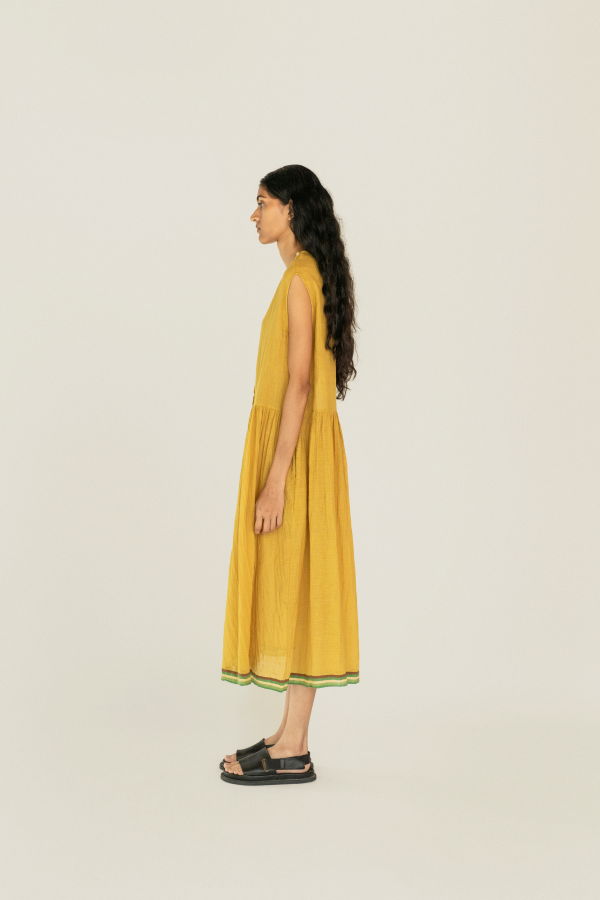 Runaway Bicycle Elis Dress - Mustard