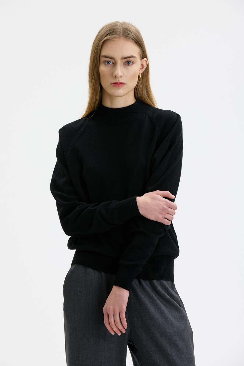 Maska Adila Raglan Cashmere Sweater - Black