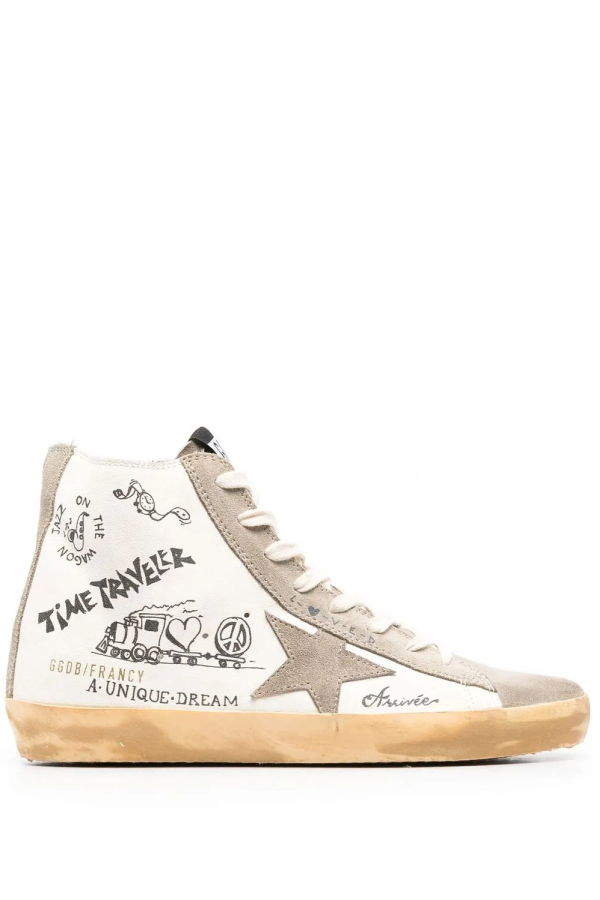 Golden Goose Francy with Lettering Sneakers