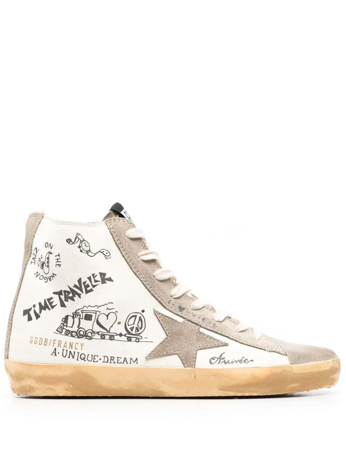 Golden Goose Francy with Lettering Sneakers - Image 1 of 4