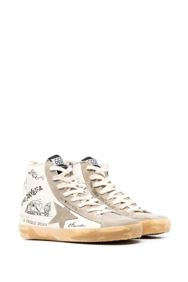 Golden Goose Francy with Lettering Sneakers