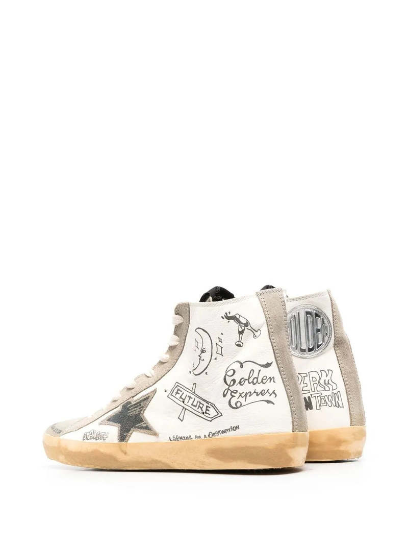 Golden Goose Francy with Lettering Sneakers