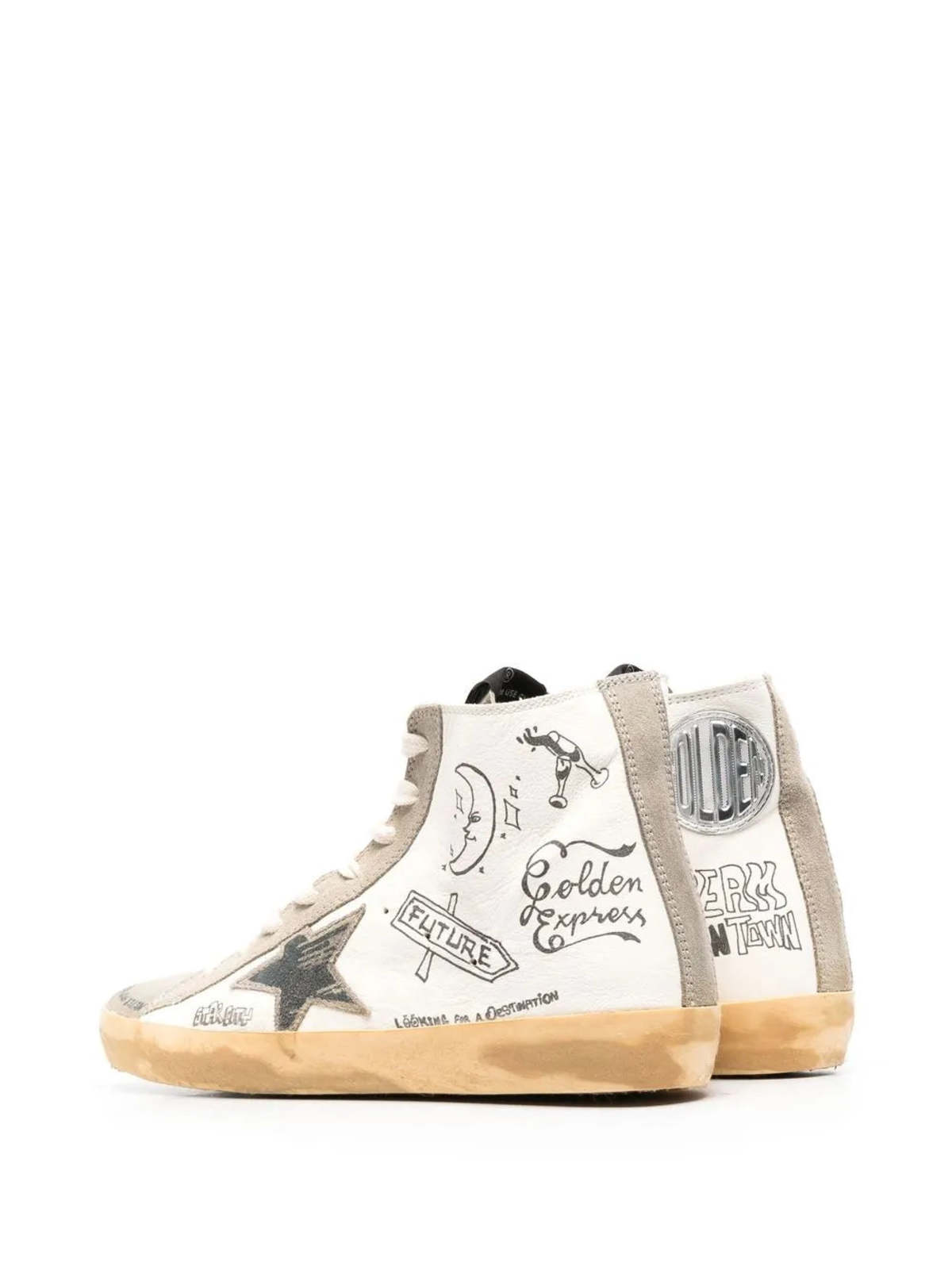 Golden Goose Francy with Lettering Sneakers - Image 3 of 4
