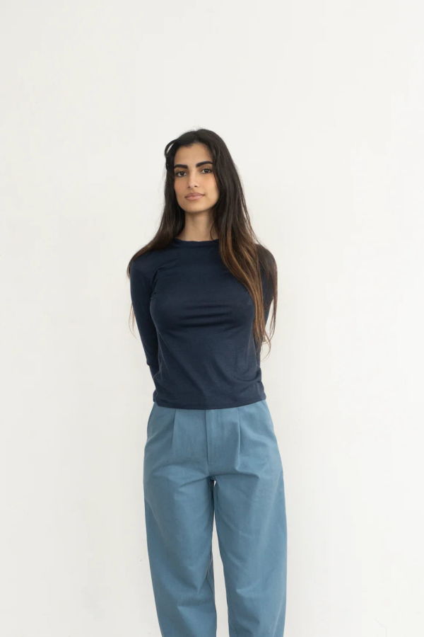 Rightfulowner Merino Base Layer Top - Navy