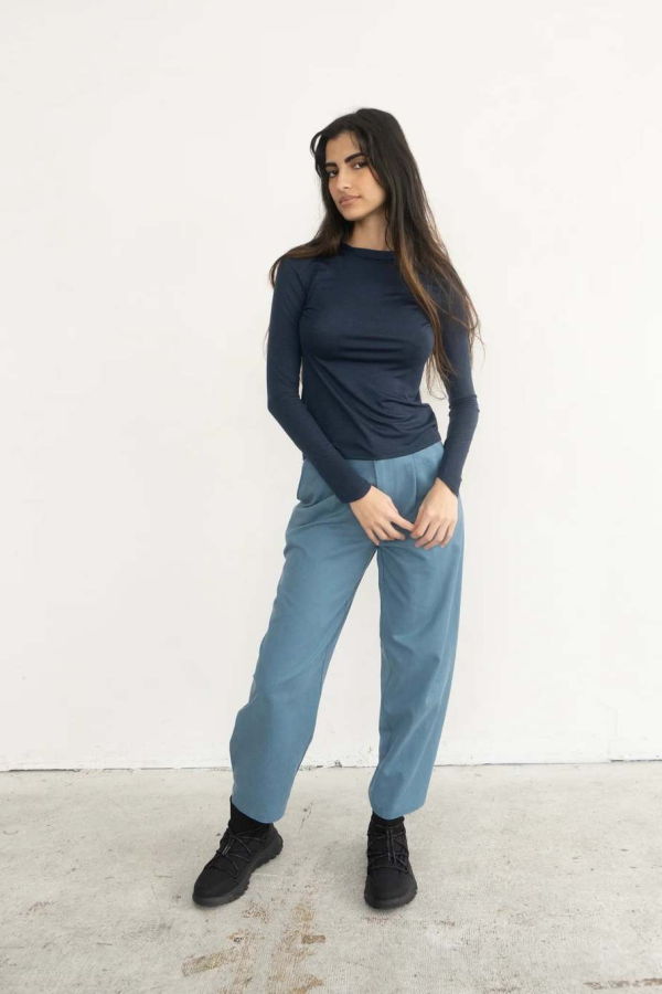 Rightfulowner Merino Base Layer Top - Navy