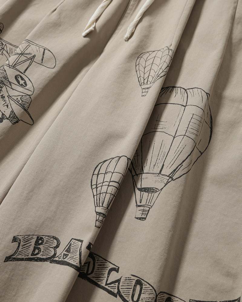 Anglan Painting Balloon Chino Pants - Beige