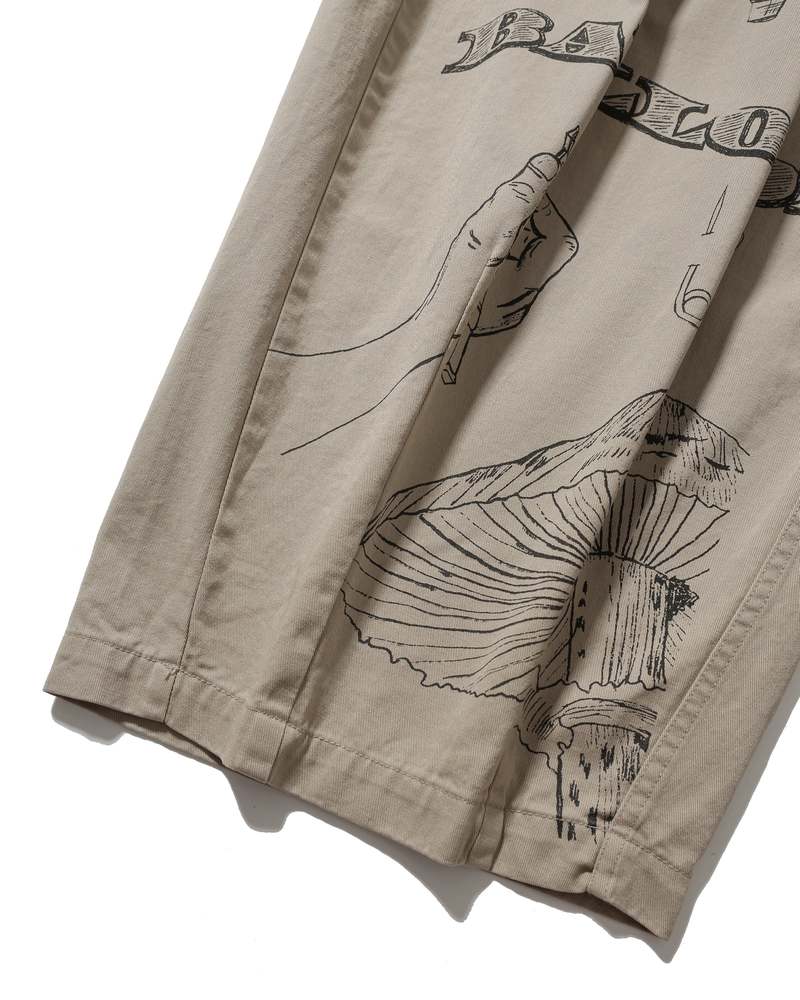 Anglan Painting Balloon Chino Pants - Beige