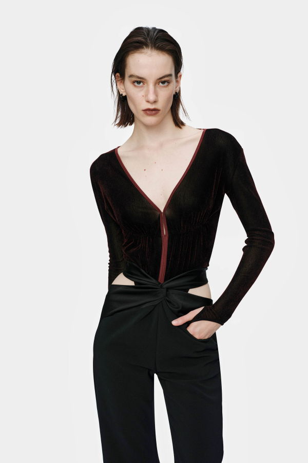 Oude Waag Tailored Twist-Knotted Trousers - Black