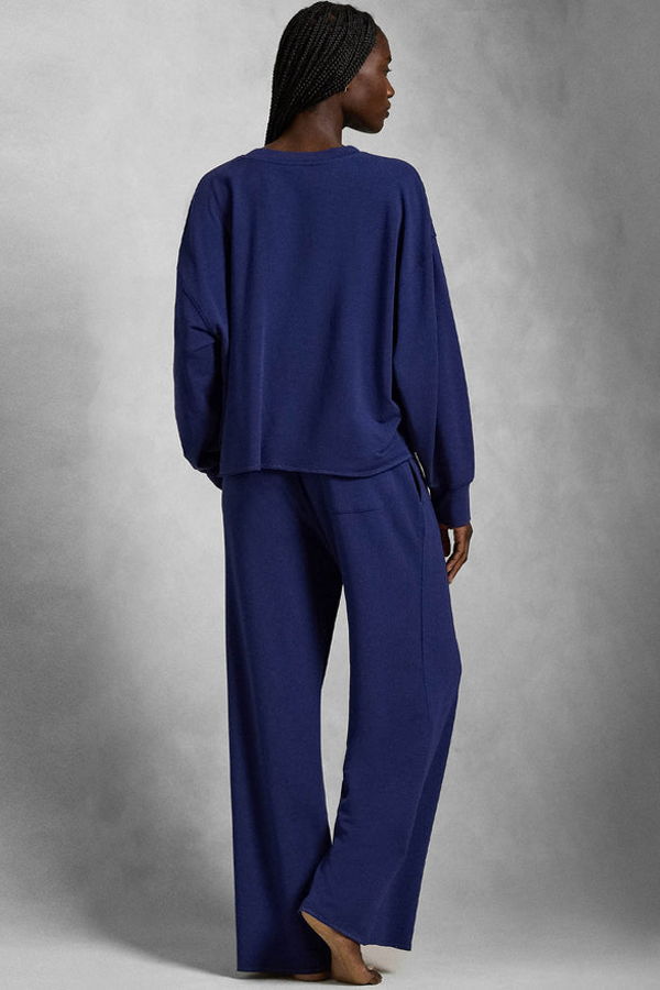 Polo Ralph Lauren Crewneck Wide Leg Pant Pajama Set