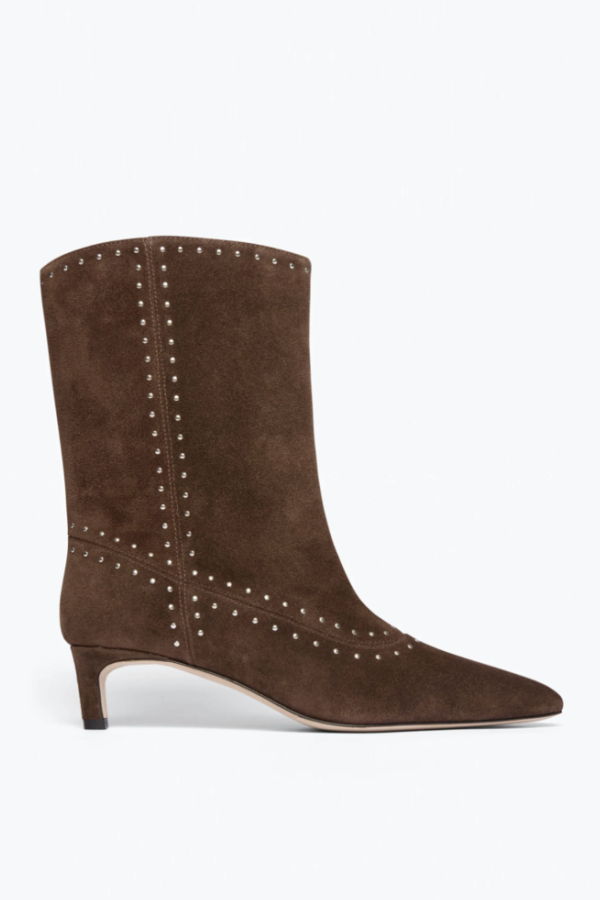 Freda Salvador Tricia Studded Suede Boot - Teddy Brown
