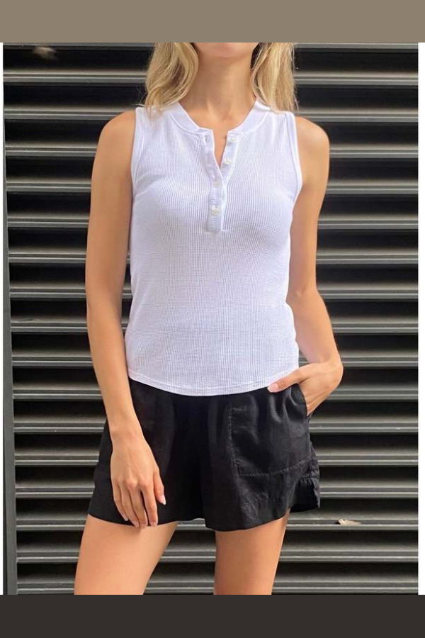 Pharaoh Kiera Henley Tank - White