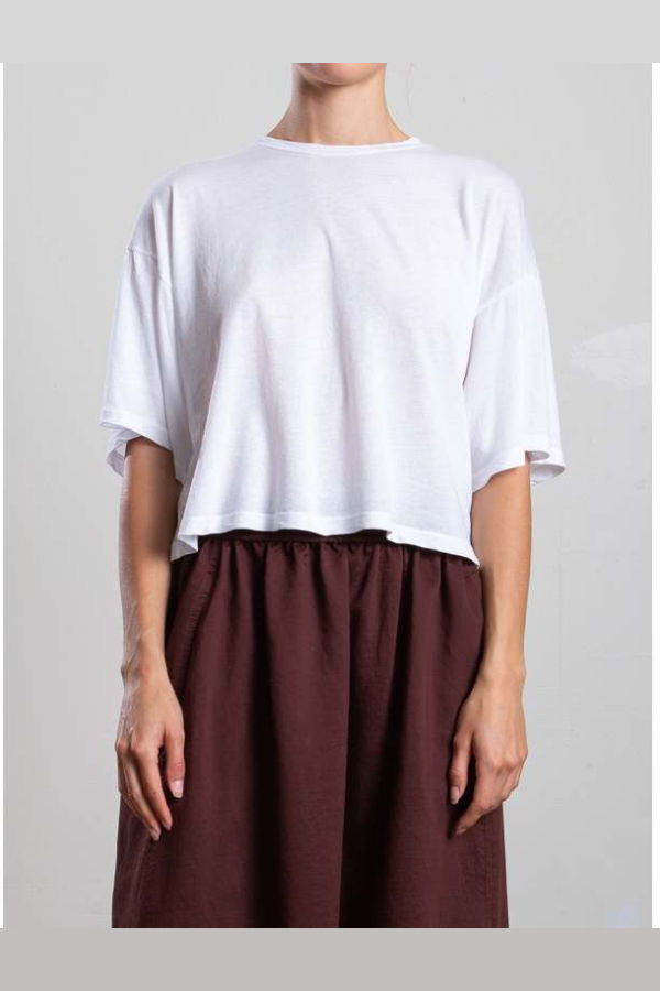 Pharaoh Miles Tee in Tissue Jersey - White