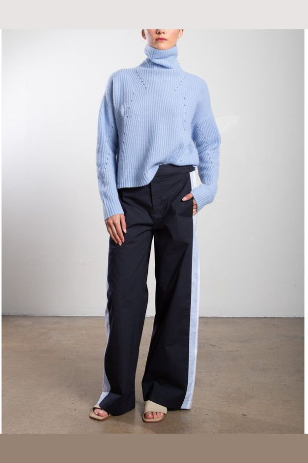 Pharaoh Wes Pant in Marbella Poplin - Ink