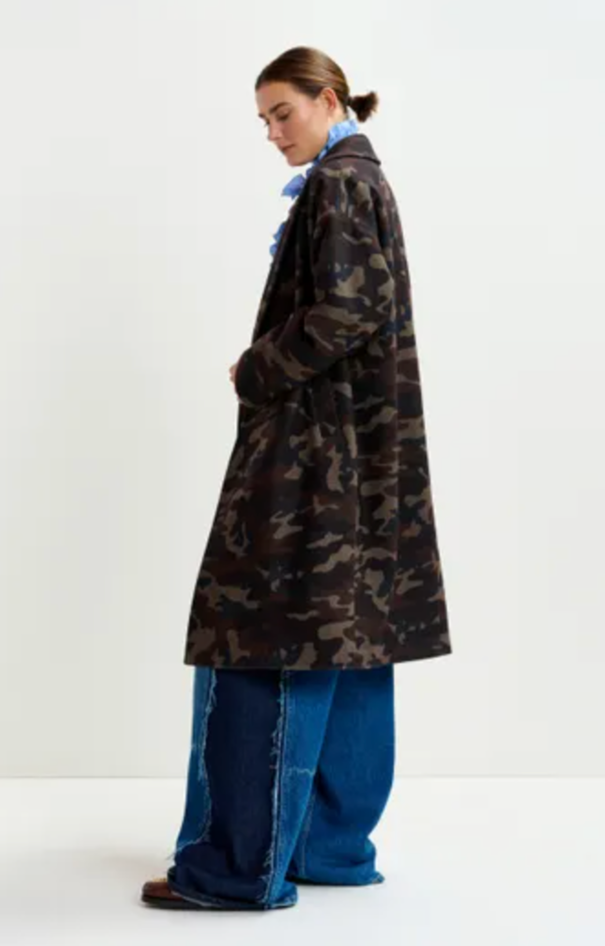 Essentiel Antwerp Imperfection Camo Coat - Camouflage - Image 3 of 6