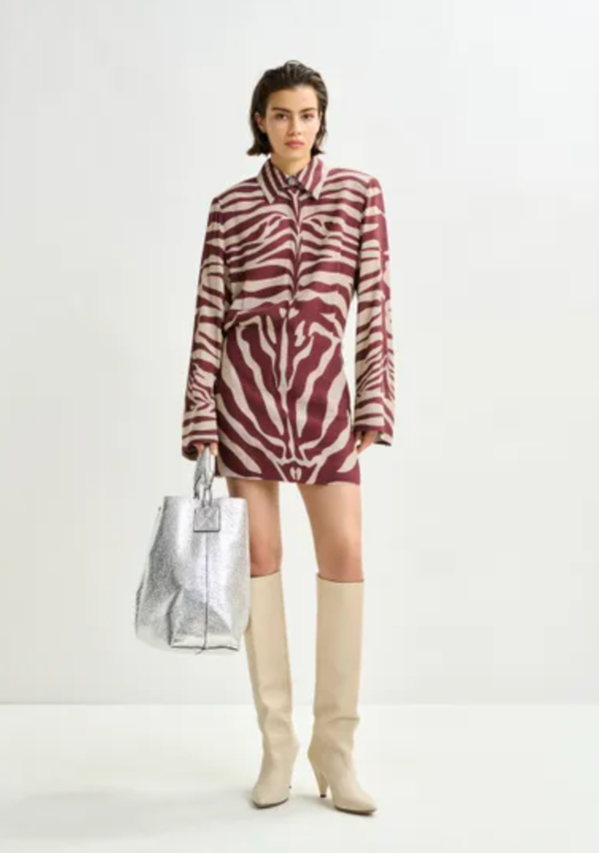 Essentiel Antwerp ISniper Printed Mini Dress - Image 2 of 6