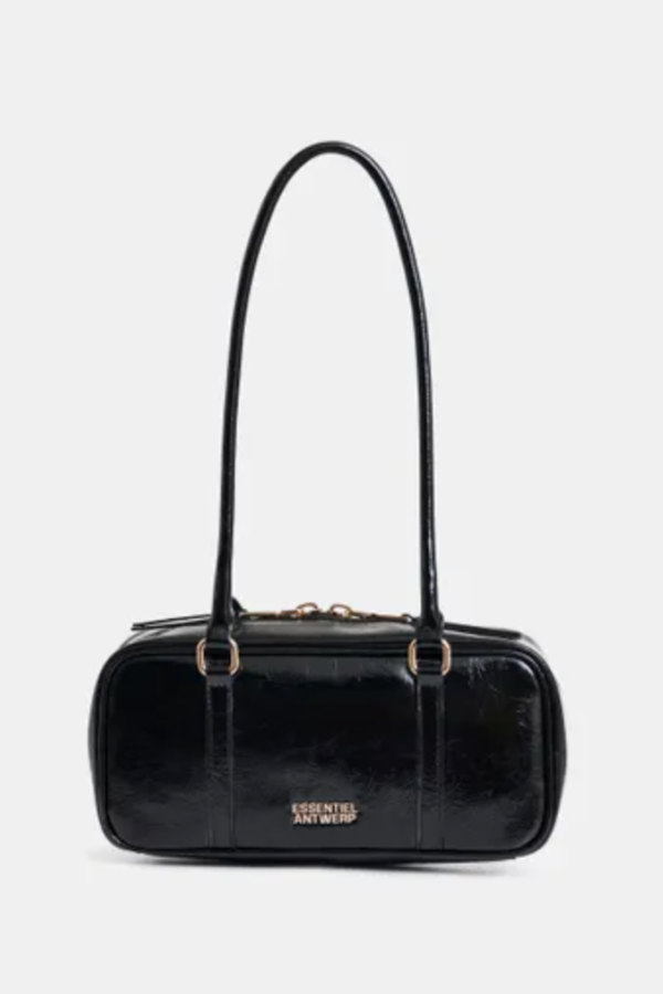 Essentiel Antwerp Izodiac Shiny Zipped Mini Bag - Black
