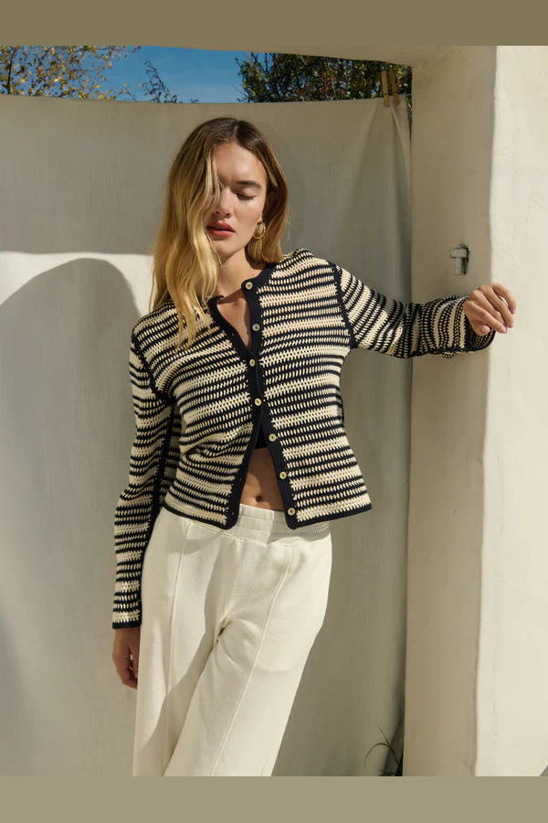 Nation Ltd Courtney Crochet Cardigan