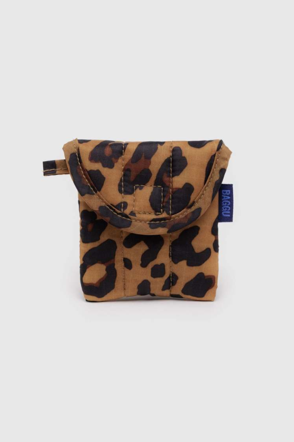 BAGGU Puffy Earbuds Case - Leopard