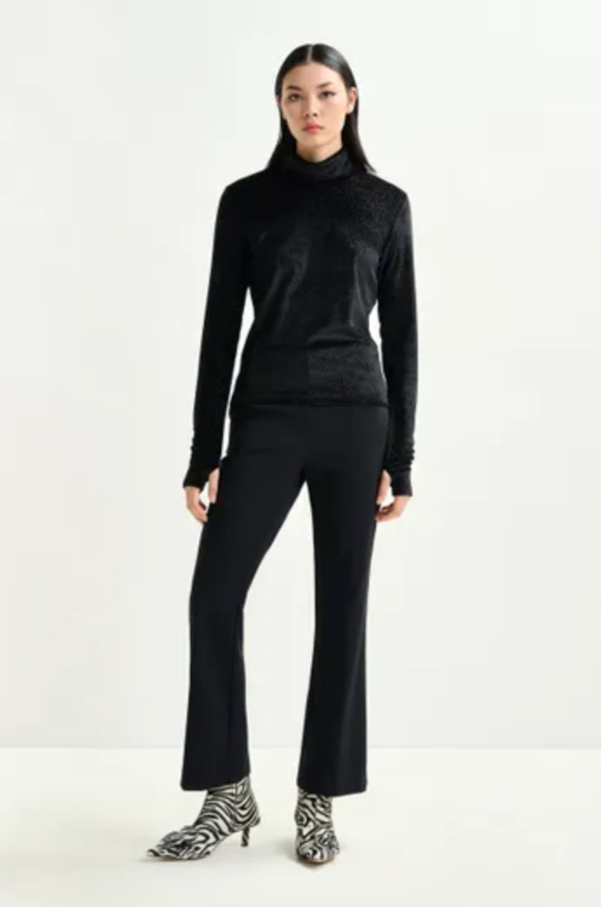 Essentiel Antwerp Ibell Rhinestone Tap Pant - Black - Image 2 of 6