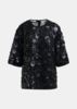 Essentiel Antwerp Isparkle Sequin Embellished Top - Black - Thumbnail 6