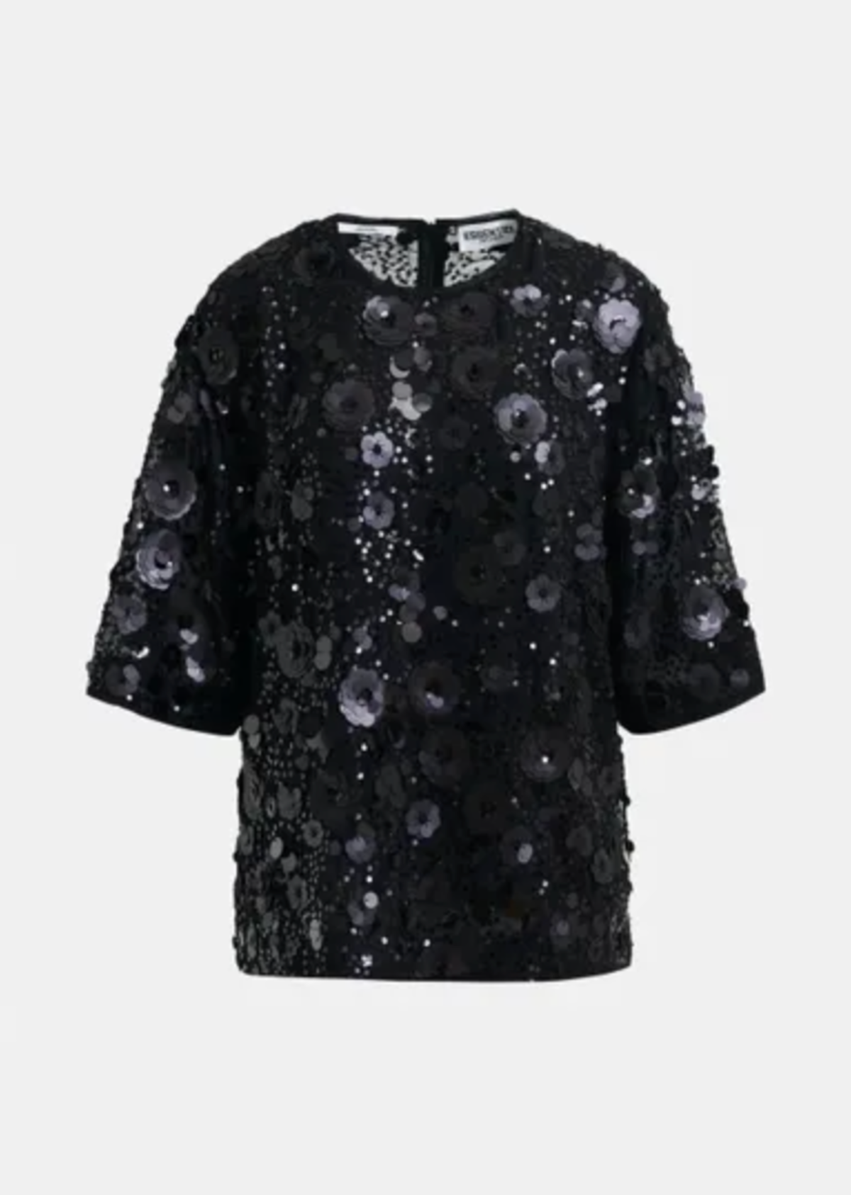 Essentiel Antwerp Isparkle Sequin Embellished Top - Black - Image 6 of 6