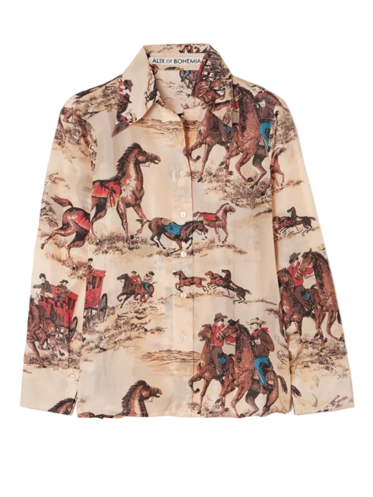 Alix Of Bohemia Dana Canyon Cowboy Silk Shirt - Nude Canyon - Image 1 of 4