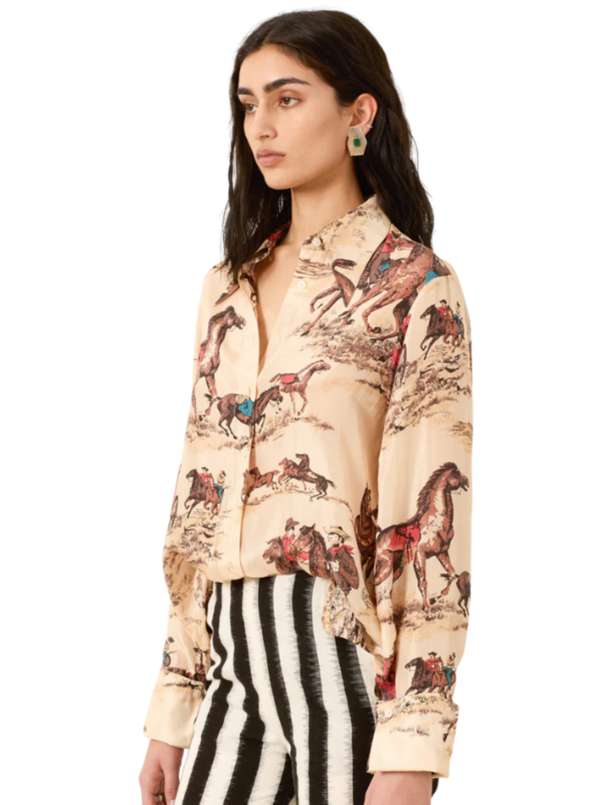 Alix Of Bohemia Dana Canyon Cowboy Silk Shirt - Nude Canyon - Image 4 of 4