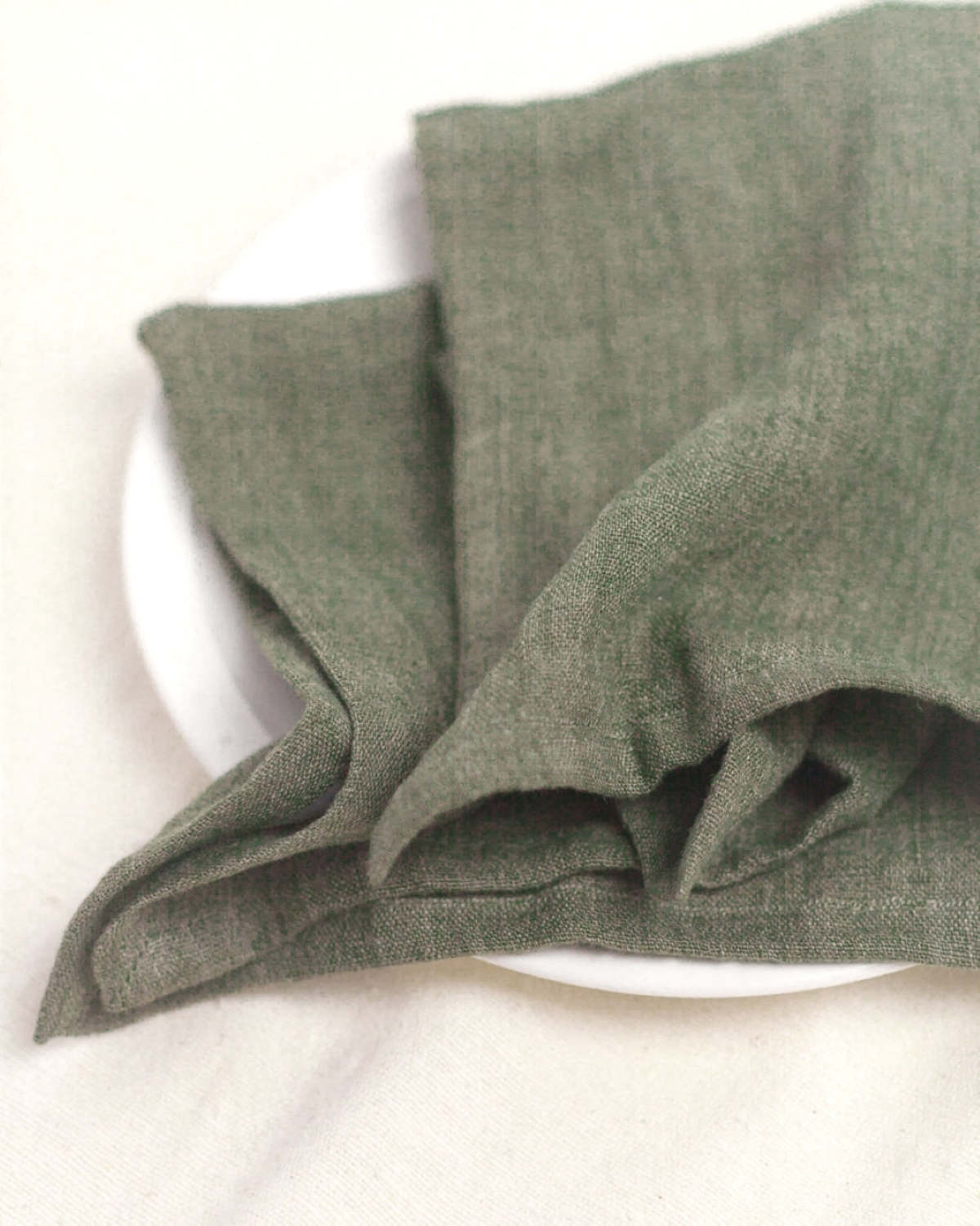 Creative Women S/4 Stone Washed Linen Hemmed Dinner Napkins - Image 2 of 4