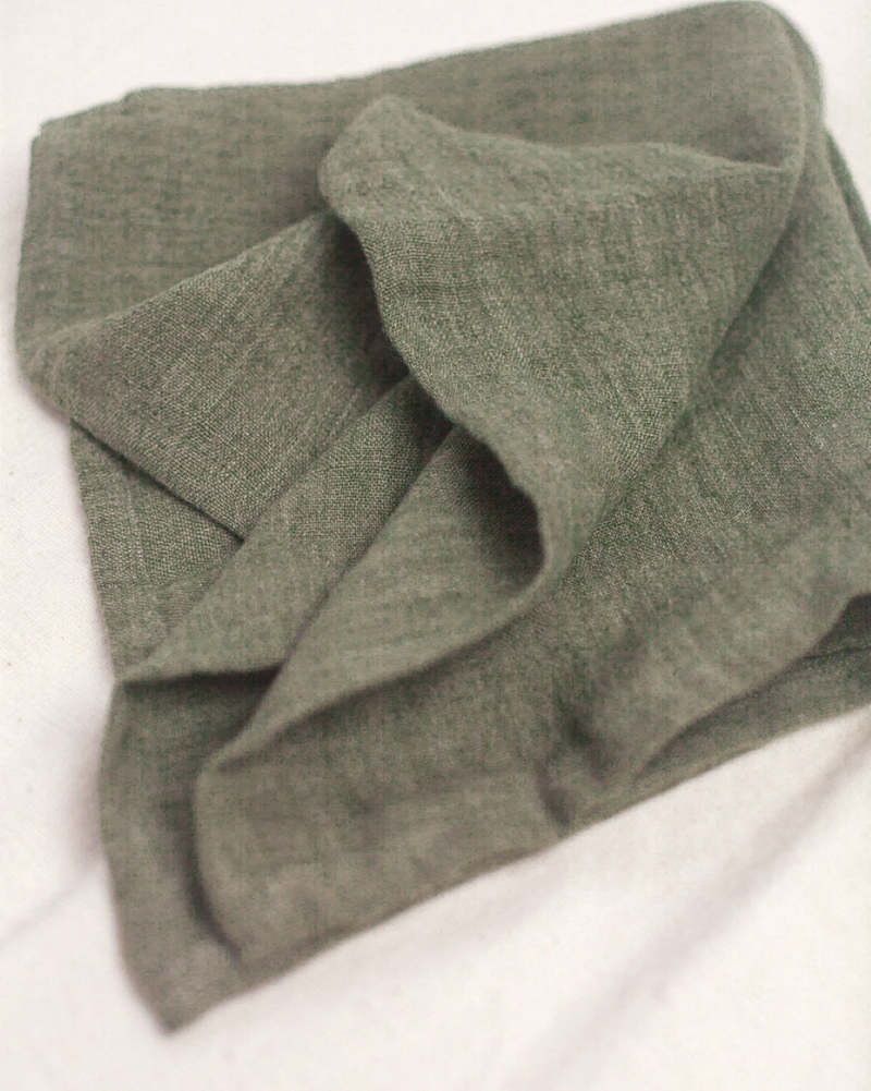 Creative Women S/4 Stone Washed Linen Hemmed Dinner Napkins